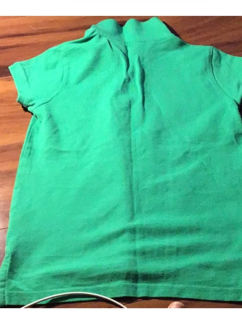 Ralph Lauren Bright Green Kids Polo with Pink Pony